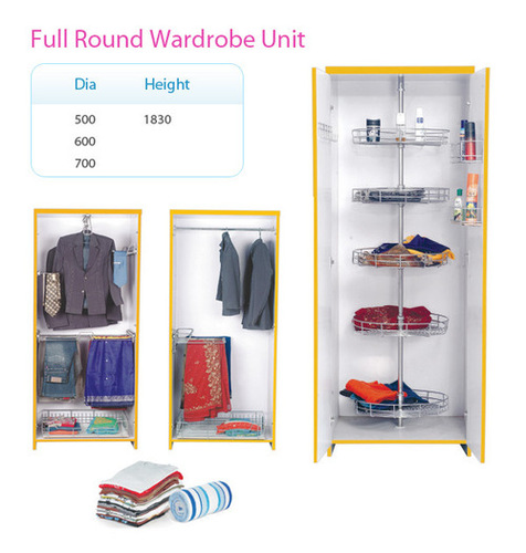Stainless Steel Round Wardrobe Unit