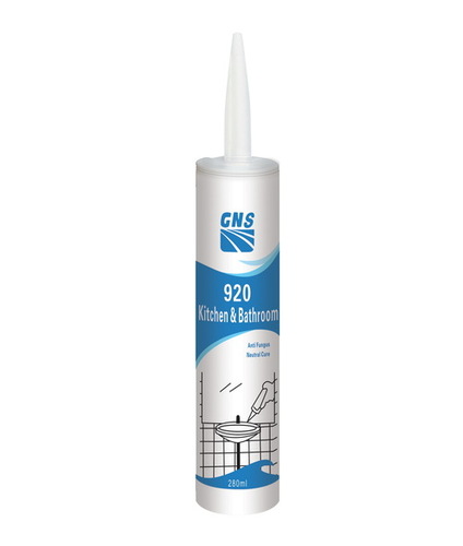 Kitchen Silicone Sealant - Acetoxy Type, 1.0 g/cm3 Density, 30% Movement Capacity | Strong Adhesion, Weatherproof, Water Resistant, Cold-Hot Resistant