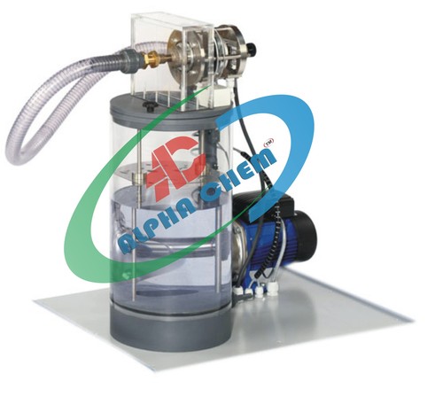 Radial Flow Reaction Turbine - Plexiglas Housing, 50mm Rotor Diameter, 7W Rating | Water Powered, Transparent Housing, Moment & Speed Measurement