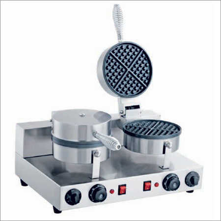 Commercial Double Waffle Maker - Stainless Steel, 500l X 380w X 300h Mm | Noise Proof Operation, Corrosion Resistant, Easy To Clean