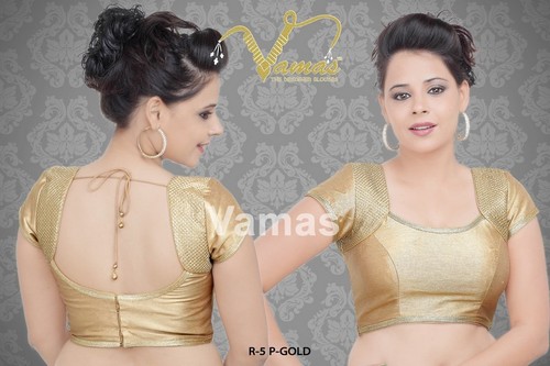 Dupion Silk Back Open Blouse