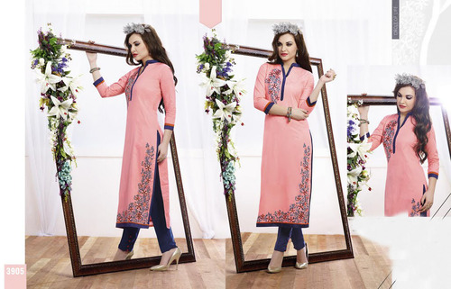 Designer Peach Kurti