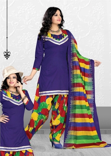 Designer Patiala Cotton Suits