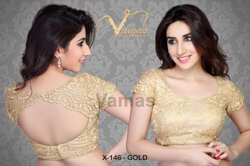 Fancy Back Open Blouse