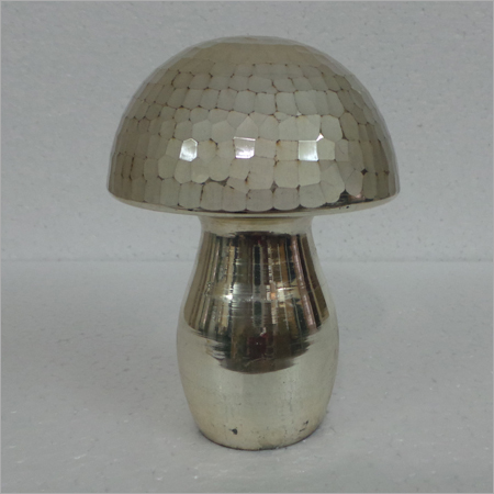 Bronze Crackle Glass Mushroom