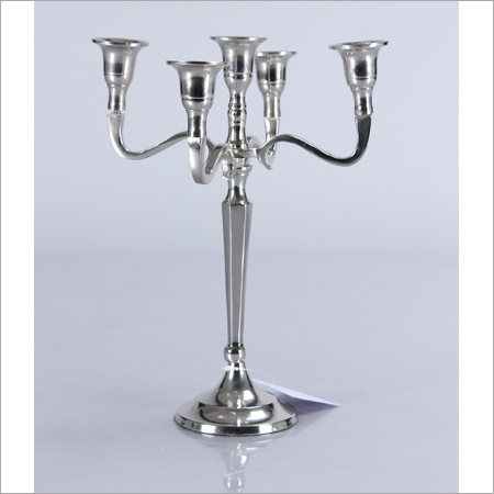 5 Arm SS Candle Holder
