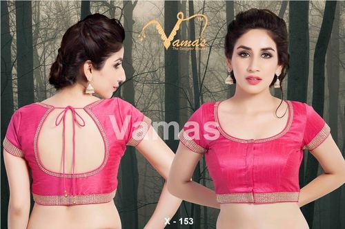 Dupion Silk Front Open Blouse