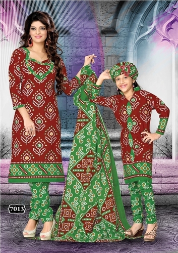 Bandhej Cotton Suits Material