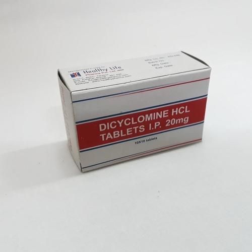 Dicyclomine Hcl Tablets Ip 10 Mg