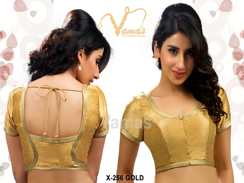Dupion Silk Front Open Blouse