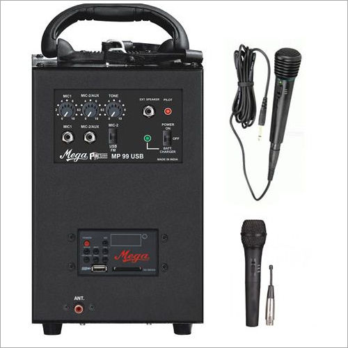 Mini PA System with USB, SD Card, Wire MIC & Wire