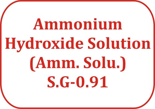 Ammonium Hydroxide Solution (Amm. Solu.) S.G-0.91 