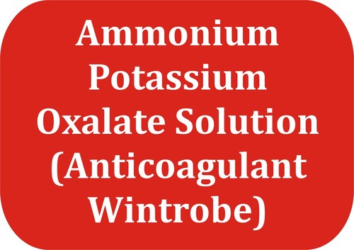Ammonium Potassium Oxalate Solution (Anticoagulant Wintrobe)
