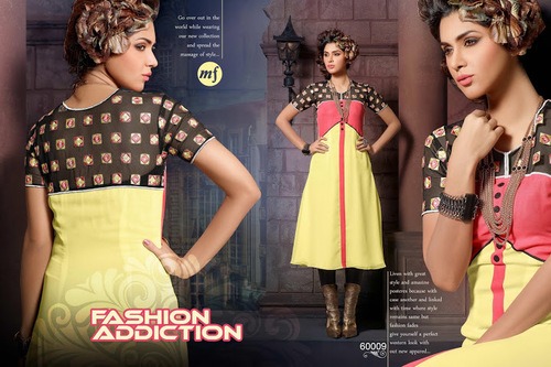 HENORIT GEORGETTE KURTIS ON WHOLESALE