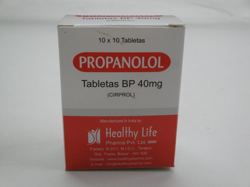 Propranolol Tablets BP 10 mg