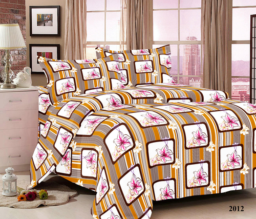 Ahmedabad cotton Double Bed sheets with pillow 