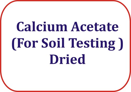 Calcium Acetate(For Soil Testing )Dried