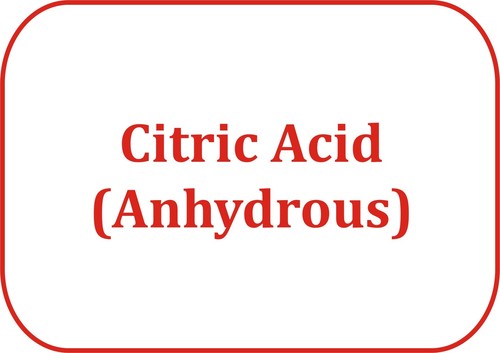 Citric Acid (Anhydrous) - White Crystalline Powder, 500gm, 99.5% Purity | Food Grade, Water Soluble, High Purity