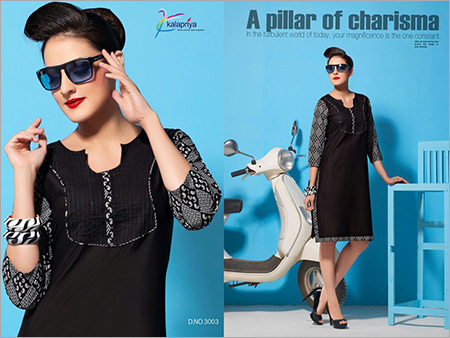 Black Georgette Kurti