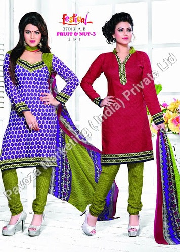 FRUITS & NUT PRINTED COTTON SUIT ON WHOLESALE