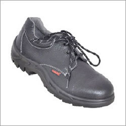 KARAM FS-02 Safety Shoes - Leather, Size 6-11, Black | Foot Protection, ISO 20345, Slip Resistant Rubber Sole