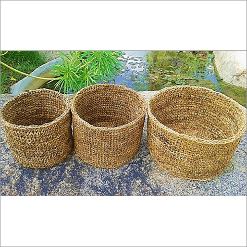 Multicolor Banana Fiber Storage Bin