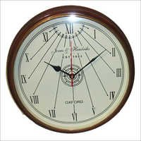 Round Wall Clock - Wood & Metal, 12 Inch Brown, Quartz Mechanism | Elegant Design, Easy Mounting, Customizable, Durable