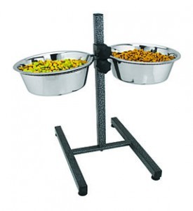 Double Diner box w bowls w brass fish