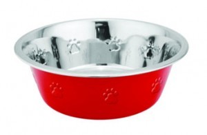 Colored Embossed Pet Bowls