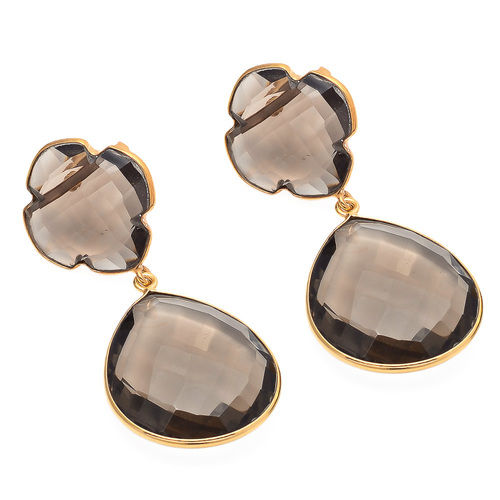 Smoky Topaz Gemstone Earring