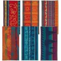 Jacquard Beach Towels - 100% Cotton, Compressed And Quick Dry | Eco-friendly, Soft Touch, Handmade, Bleached Pattern, Rectangle Shape, Ideal For Beach And Home Use