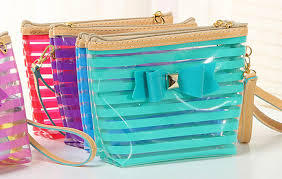 Pvc Bags With Colored Trims 