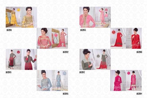 Fancy Ladies Suits - Georgette Fabric, 8 Pieces | Stylish Design, Elegant Look, Comfortable Wear