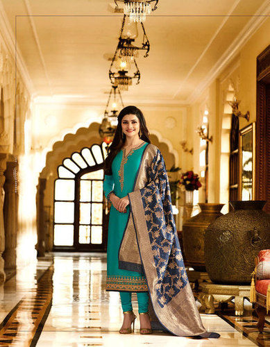 Multicolour Sethnic Georgette Suits 6902 With Banarasi Rich Dupatta In Suart