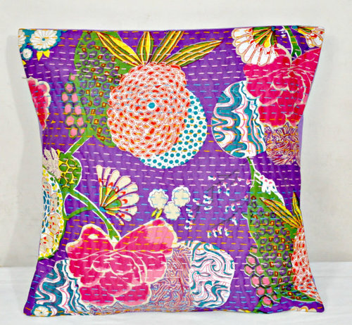 Indian Patchwork kantha Pillow