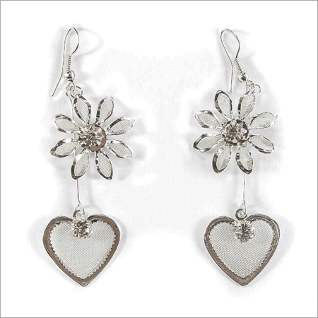 Silver Heart Earrings