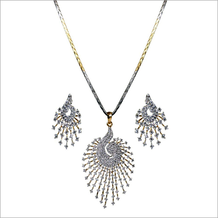 AD Peacock Necklace Set