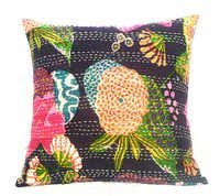Kantha Flower Pillow Cover