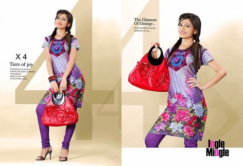 Colors Kurtis With Leggings - Cotton Fabric, 12 Pc Album | Stylish, Comfortable, Trendy