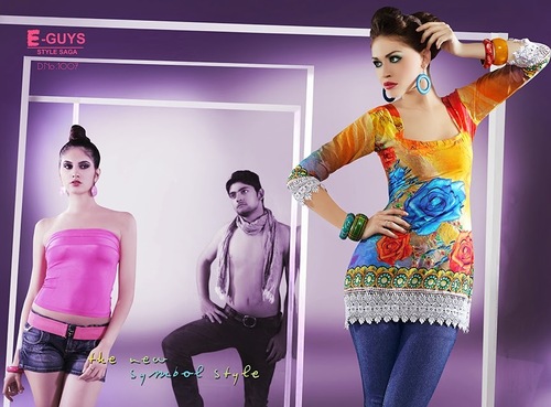 STYLE 5 INDO WESTERN KURTIS, COTTON