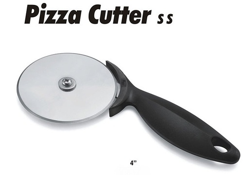 Black And Silver Stainless Steel Pizza Cutter