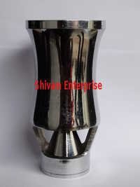 Brass Cascade Nozzle - 1/2 Bsp Connection, 155mm Size, 30mm Orifice, Flow Rate 100 Lpm | Aerated Spray, Chrome Plated, Conical Display, Durable Design