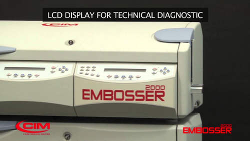 Automatic Cim Pvc Card Embosser