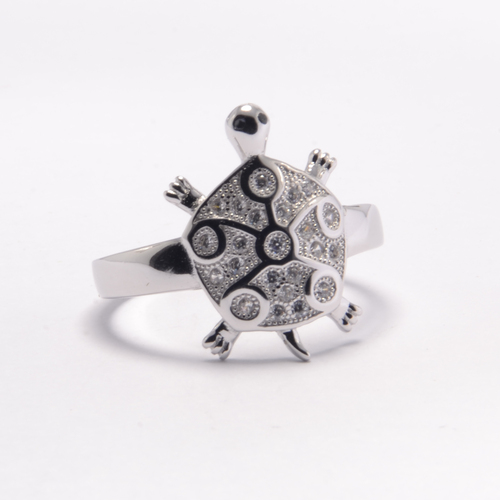 Mens Designer Look Sterling Silver Ring