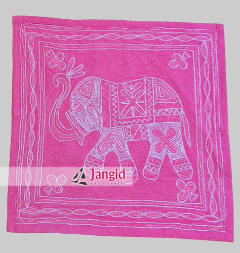 Aari Cotton Elephant Cushion Cover
