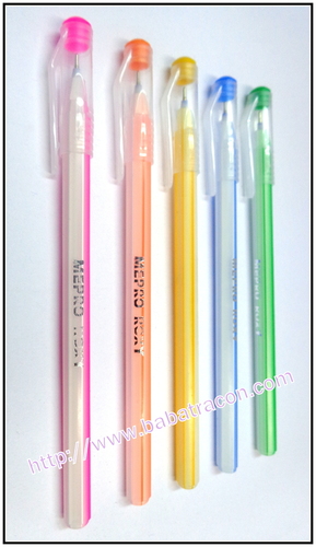 Refillable Ball Pen - Plastic Body, 14cm, Black Ink, 0.7mm Tip | Easy Refill, Smooth Writing, Strong Grip, Durable
