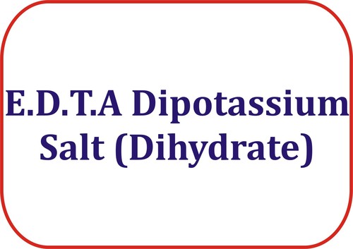 E.D.T.A Dipotassium Salt (Dihydrate) - 100gm Powder, 99% Purity, Water Soluble, High Purity Chelating Agent