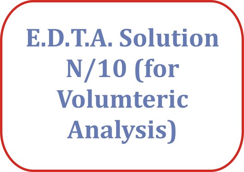 E.D.T.A.solution N/10 (for Volumteric Analysis)