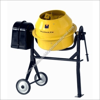 Mini Concrete Mixer - 75 Litre Capacity Yellow 0.33 Hp Power | Compact Portable Efficient Mixing