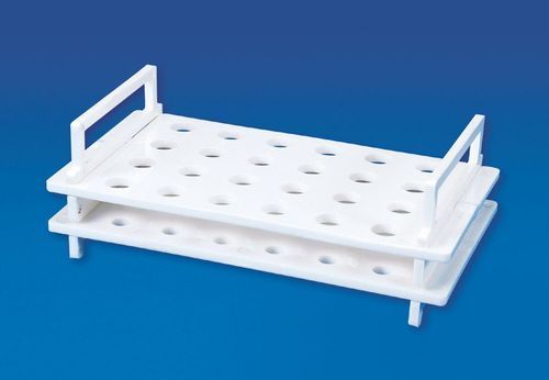 Rack-For-Micro-Centrifuge-Tubes - Polycarbonate, White, 24/48 Tubes | Stackable, Autoclavable, Numbered Holes